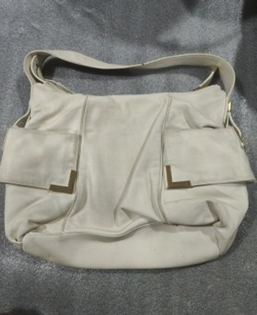 Michael Kors White Leather Shoulder Bag