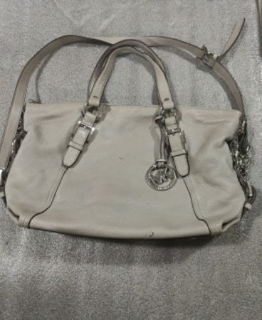 Michael Kors Beige Leather Tote Bag