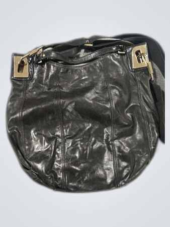 Dolce & Gabbana Black Leather Hobo Bag