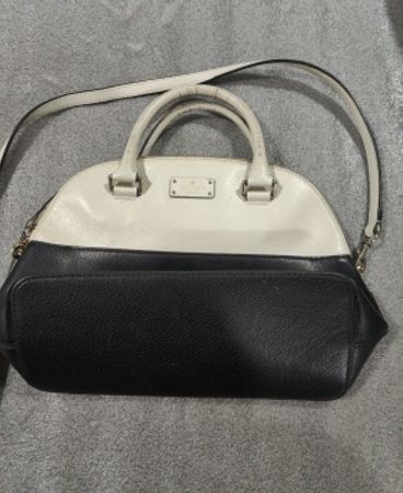 Kate Spade Black and White Leather Handbag