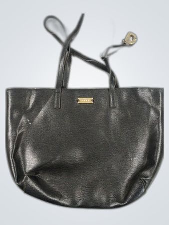 DKNY Black Leather Tote Bag