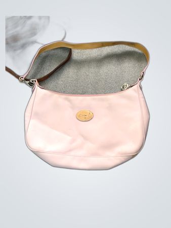 Coach Pink Leather Shoulder Bag