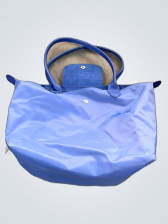 Longchamp Le Pliage Blue Nylon Tote Bag