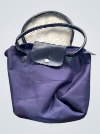 Longchamp Navy Nylon Tote Bag