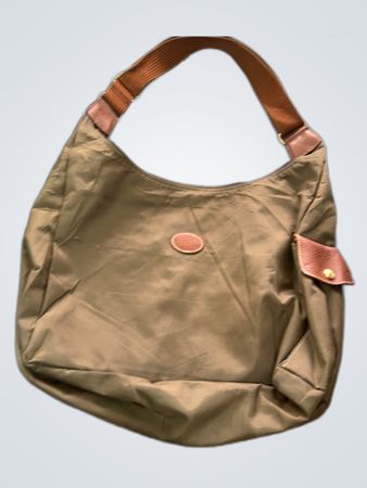 Longchamp Khaki Nylon Tote Bag