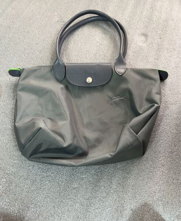 Longchamp Le Pliage Grey Nylon Tote Bag