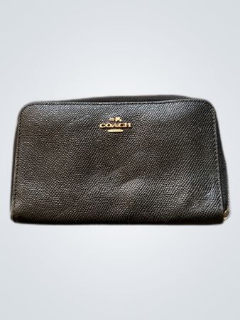 Coach Black Leather Small Wallet