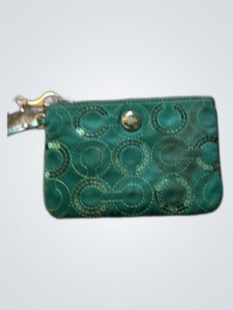 Coach Green Monogram Small Handbag