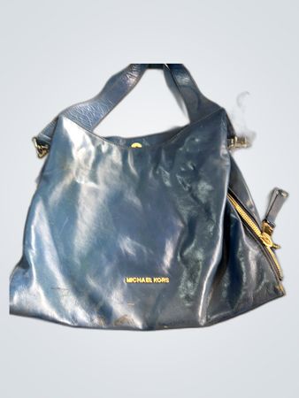 Michael Kors Navy Leather Shoulder Bag