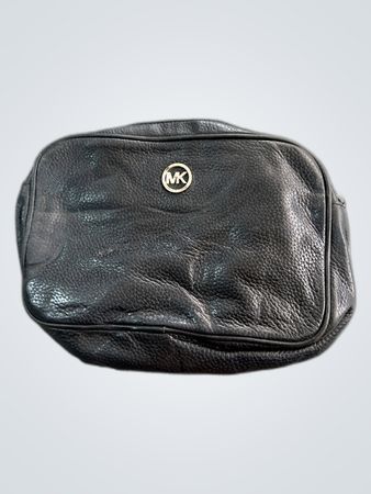 Michael Kors Black Leather Crossbody Bag