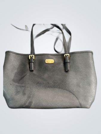 Michael Kors Black Leather Tote Bag