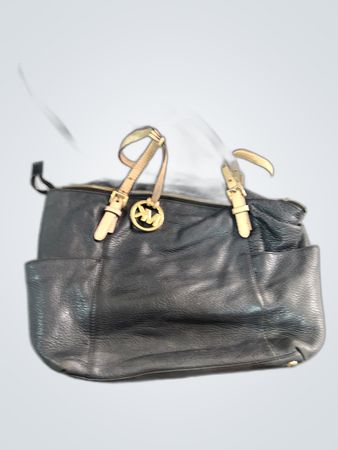 Michael Kors Black Leather Tote Bag
