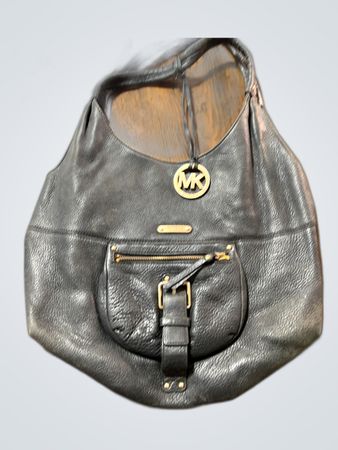 Michael Kors Black Leather Hobo Bag
