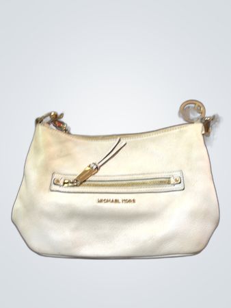 Michael Kors Cream Leather Shoulder Bag