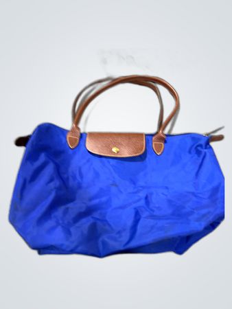 Longchamp Le Pliage Nylon Tote Bag in Blue