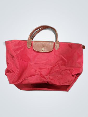 Longchamp Red Nylon Tote Bag