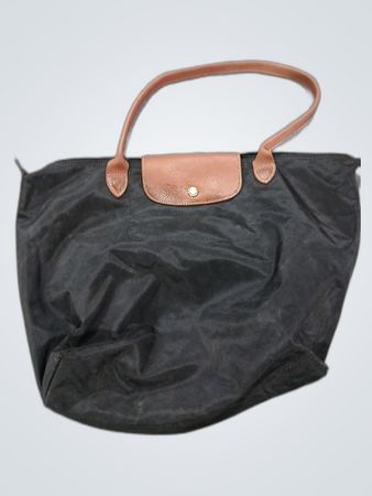 Longchamp Black Nylon Tote Bag