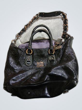 Coach Black Leather Small Handbag