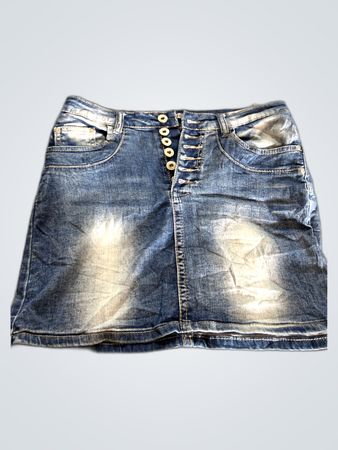 Plage du Jour Denim Mini Skirt