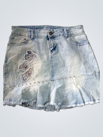 Kuroshi Denim Mini Skirt
