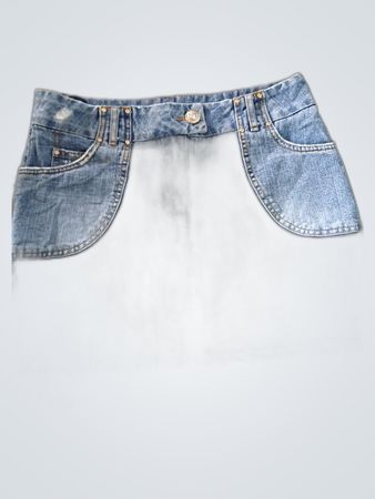 Papaya Denim Skirt