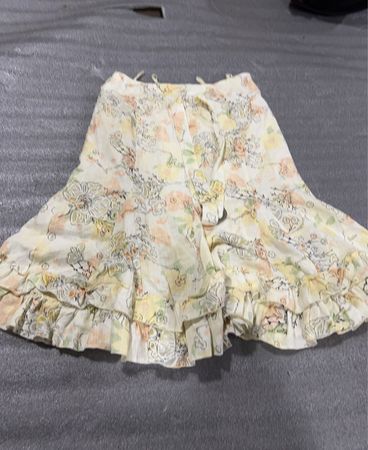 Unbranded Floral Ruffled Mini Skirt