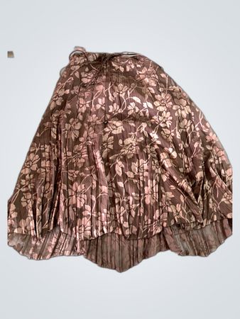 Kjc Floral Pleated Midi Skirt