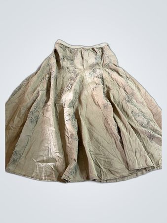 Green Floral Skirt