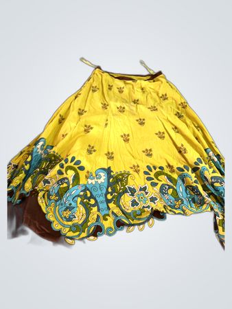 Next Yellow Paisley Print Maxi Skirt