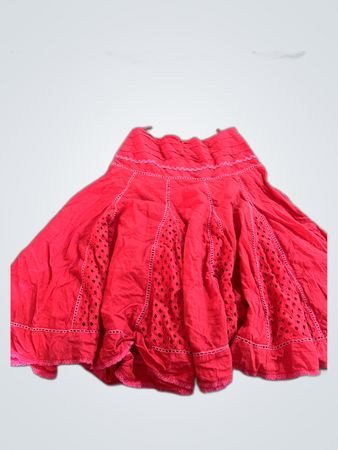 Frodo Red Eyelet Mini Dress
