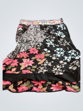 Kappah Patchwork Floral Skirt