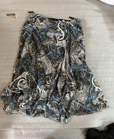 Unbranded Paisley Print Midi Skirt