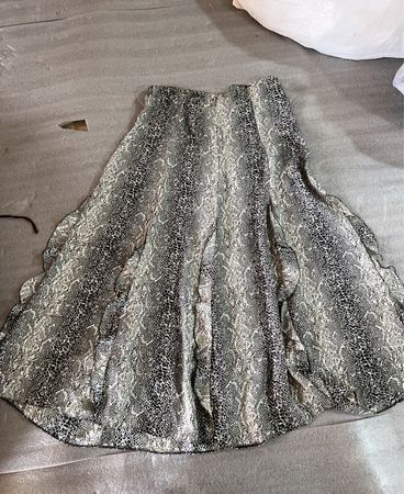 Jiani Snake Print Maxi Skirt