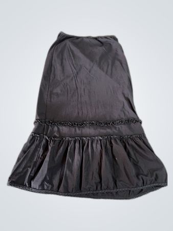 H&M Black Ruffled Maxi Skirt