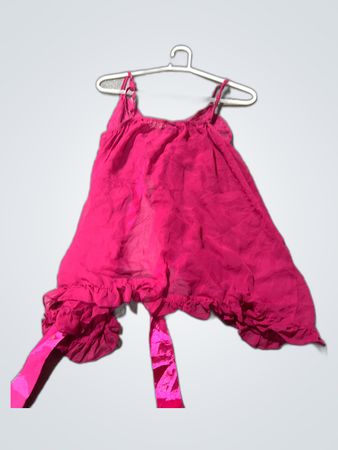 Pink Lace-Trimmed Chemise