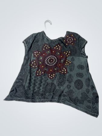 Unbranded Bohemian Paisley Print Sleeveless Top