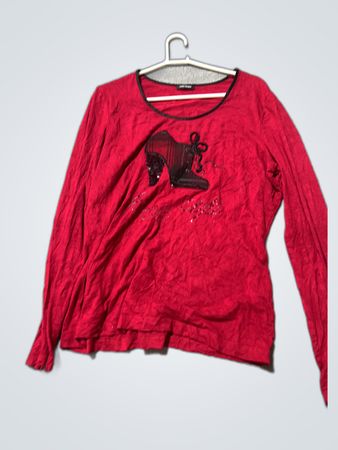 Jessica Simpson Red Long Sleeve Top