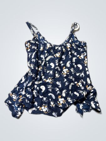 Blue Floral Romper
