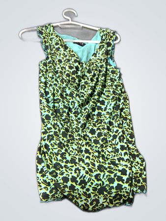 Green Animal Print Dress