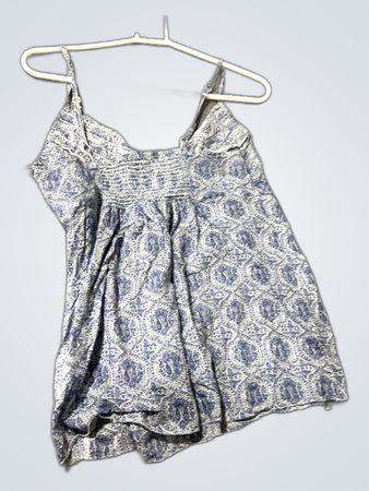 Blue Paisley Top