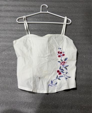 Embroidered Floral Cami Top