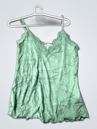 Unbranded Green Lace Cami Top