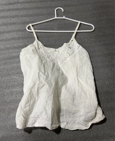 Unbranded White Lace Cami Top