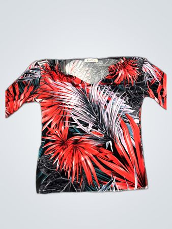 Kim&Co. Tropical Print Top