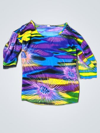 Colorful Floral Long-Sleeve Shirt
