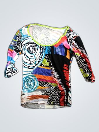 Multicolored Long-Sleeve Top