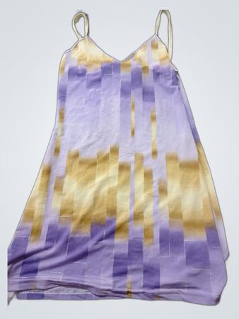 Brilliant Shirts Purple and Yellow Tie-Dye Dress
