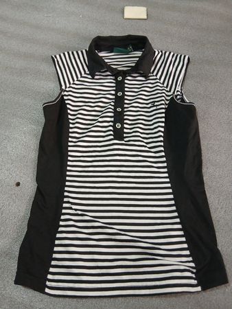 Chervo Sports Black and White Striped Dress