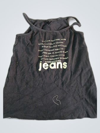 Dimensione Jeans Black Tank Top