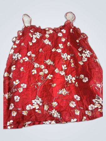 Red Floral Dress